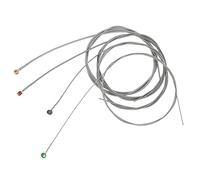Petjoyful 4 pièces Cordes de Basse électrique en métal Dur coloré Robuste Accessoires de Guitare de Remplacement pour Guitariste
