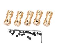 petjoyful 5 pièces moteur cuivre arbre couplage coupleur connecteur manchon transfert Joint adaptateur (3mm à 4mm)