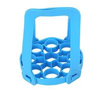 petjoyful 9 trous Silicone oeuf vapeur support antibrûlure autocuiseur fronde coussin d'isolation thermique (Bleue)