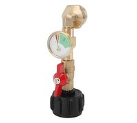 petjoyful Adaptateur de recharge de gaz avec Valve et connecteur de bouteille de gaz en laiton, remplissage de bouteilles de 1 livre à partir d'un réservoir de 20lb, convient au réservoir