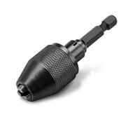 petjoyful Adaptateur de tige hexagonale de conversion de mandrin sans clé de 1/4 pouces, foret, pilote à changement rapide