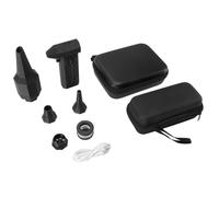 petjoyful Dépoussiéreur d'air électrique 130 000 tr/min puissant turboventilateur rechargeable par USB mini souffleur à jet sec avec buse magnétique pour clavier de voiture à