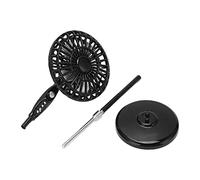 petjoyful Dollhouse Stand Fan 1:12 Scale Retro Design Doll House Miniature Pedestal Fan Furniture