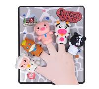 petjoyful Ensemble de marionnettes à Doigts Animaux Jouant à l'enseignement des marionnettes à Doigts interactives Jouet d'histoire au Coucher pour raconter des Histoires (C)