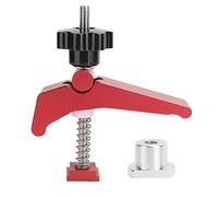 petjoyful Ensemble de pinces de maintien en alliage d'aluminium pour le travail du bois, fixations à fente en T, accessoire de clip