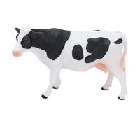 petjoyful Figurine de bétail Simmental en Plastique Vache réaliste Noir Blanc pour décoration de Bureau à Domicile de fête