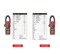 petjoyful HABOTEST AC Pince multimètre numérique True-RMS Multimètre Anto-Ranging Multi Testeur Pince de courant avec Amp Volt Ohm Diode Capacité Résistance Continuité NCV