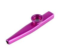 petjoyful métal Kazoo Aluminium léger Portable Kazoo Guitare Partenaire flûte Instrument de Musique Cadeau (Violette)