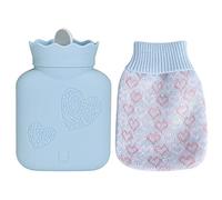 petjoyful Mini sac de bouillotte chaud main pieds plus chaud sac d'injection d'eau pour le bureau à domicile (Bleue)