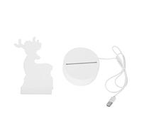petjoyful Night Lamp Three Dimensional Deer Table LED USB Night Light Bedroom Bedside Lamp for Halloween Christmas Children's Gifts
