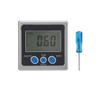 petjoyful Niveau d'affichage numérique 4x90 degrés Inclinomètre de rapporteur d'angle électronique magnétique (Aimant simple face)