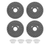 petjoyful Pièces de machine à tricoter 4 roues en caoutchouc 4 anneaux pour roseau argenté SK840 SK580 SK270 SK218 SK325