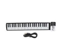 Petjoyful Roll Up Piano Clavier 49 Touches Pliable Portable USB Rechargeable Silicone Électronique Main Rouleau Piano