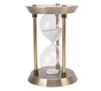 petjoyful sablier en métal décoratif Vintage Haute Brillance Sable remplaçable Horloge en Verre de Sable (M 30min)