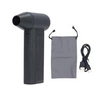 Petjoyful - souffleur électrique à Jet de poussière, 4 vitesses de vent, 130000 tr/min, 180W, 4000mAh, moteur sans balais, plumeau à air comprimé, ventilateur Turbo (Noire)