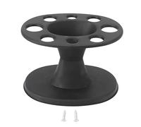 petjoyful Support de rangement professionnel pour peignes de salon, multi-fentes, clips ronds, support de cisaillement, noir