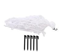 petjoyful Toile d'araignée triangulaire blanche extra large, accessoires décoratifs et effrayants pour une fête d'Halloween