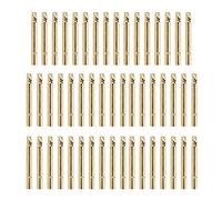 petjoyful UB189-4S Couvercle d'aiguille de sonde de Test 3,55 mm de diamètre 34 mm de Longueur Couvercle d'aiguille de Test en Laiton plaqué Or