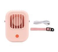 petjoyful Ventilateur de cou suspendu USB rechargeable sans lame ventilateur de cou portable pour intérieur et extérieur (Rose)