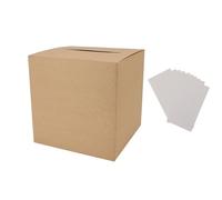 petjoyful Wedding Card Box Paper Multifunctional Gift Card Receiving Box for Baby Showers Birthdays