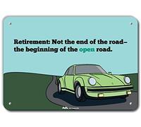 PetKa Signs and Graphics PKRT-0024-NA_25,4 x 17,8 cm Retirement: Not The End of the Road-The Beginning of The Open Road." Panneau en aluminium 25,4 x 17,8 cm Hauteur 17,8 cm Largeur 0,1 cm Longueur 25,4 cm