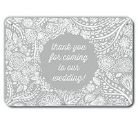 PetKa Signs and Graphics PKWD-0123-NA_35,6 x 25,4 cm, panneau en aluminium « Thank You for Coming to Our Wedding » de 35,6 x 25,4 cm, hauteur 25,4 cm, largeur 0,1 cm, longueur 35,6 cm