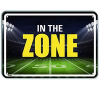 PetKa Signs and Graphics Plaque en aluminium PKSP-0017-NA_"in The Zone", 35,6 x 25,4 cm, stade de football