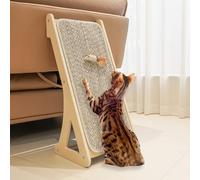 PETKARAY Griffoir pour Chat en Forme de L, Rampe à griffer en sisal en Forme de pour Chats d'intérieur, Protection Murale avec Herbe à Chat