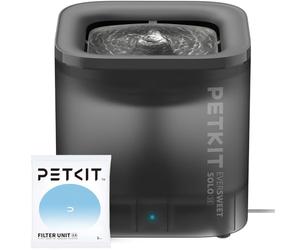 PETKIT CYBERTAIL Fontaine à Eau pour Chats, avec Pompe à Eau sans Fil, Moins de 25dB, Filtre 3.0, Equipé de Lumières LED, Capacité de 1,8L pour Chats Chiens et D’Autres Animaux de Compagnie (Gris)