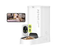 PETKIT Distributeur Croquettes Chat Automatique avec Caméra, WiFi 2.4 GHz, Vision Nocturne, Bol Inoxydable, Programmable Via Application, Jusqu'à 5 Repas par Jour