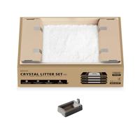 PETKIT Kit de Litière pour Chat en Cristal, Compatible avec PUROBOT Crystal Duo, 6X Désodorisante, 99% sans Poussière, Changement en 3 Étapes, Pas de Nettoyage (4 Pcs)