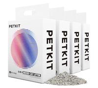 PETKIT Litière Mixte 5 en 1 pour Chats,Chasse d'eau,sans Odeur, avec Charbon Actif, Ultra Absorbante et à Séchage Rapide Litière Tofu pour Chats(Quatre Sacs)