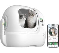 PETKIT Purobot Max Pro 2 avec Caméra Bac à Litière Automatique Autonettoyant pour Chat, Bac à Litière Contrôlé par Application avec Capteurs de Sécurité - UE
