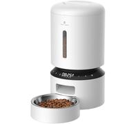 PETLIBRO Distributeur Automatique de Nourriture pour Chat, Triple Conservation avec Bol en Acier Inoxydable et Couvercle à Verrouillage Rotatif, jusqu'à 50 portions, 6 Repas par Jour, Grenier pour