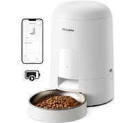 PETLIBRO Distributeur Croquettes Chat Automatique, Wi-FI 2,4 GHz, 2L, Blanc | Distributeur Sans Fil, Batterie Rechargeable, Design Compact, Contrôle via Application, 5200mAH, 2-15mm, Jusqu’à 30 Jours