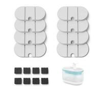 PETLIBRO Filtre Capsule Fontaine Eau Chat, Lot de 8 Filtres pour Fontaine à Eau Chat Ultra Silencieuse, Filtre Fontaine à Eau pour Chat et Chien avec Quadruple Filtration