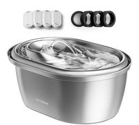 PETLIBRO Fontaine à Eau en Acier Inoxydable pour Chat, 3 l, Fontaine à Eau pour Chats à l'intérieur, Fontaine à Eau de qualité Alimentaire pour Chien, Distributeur d'eau Automatique avec 4 filtres et