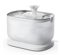 PETLIBRO Fontaine à Eau pour Chat en Acier Inoxydable Dockstream, Pompe sans Fil, Ultra Silencieuse 23 DB, 2 Modes de Débit, sans BPA, 2,5 L