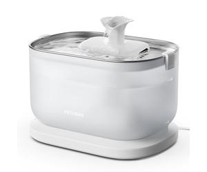 PETLIBRO Fontaine à Eau pour Chat en Acier Inoxydable Dockstream, Pompe sans Fil, Ultra Silencieuse 23 DB, 2 Modes de Débit, sans BPA, 2,5 L