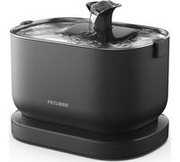 PETLIBRO Fontaine à Eau pour Chat sans Fil à Piles, 2,5 L, Fontaine à Eau pour Chats à l'intérieur, Fontaine pour Chat avec Plateau en Acier Inoxydable, Facile à Nettoyer, sans BPA