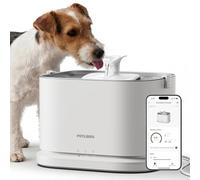 PETLIBRO - Fontaine d'eau silencieuse pour Chien, Plateau en Acier Inoxydable, Fontaine à Eau Intelligente pour Animaux domestiques avec Surveillance par Application, Bol d'eau de 3 L