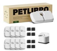 PETLIBRO Lot de 8 filtres pour Fontaine à Eau Dockstream RFID Smart Cat PLWF305, Lot de 4 Mois de filtres de Rechange pour Distributeur d'eau Automatique Ultra Silencieux pour Chat