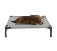 Petmaker Lit surélevé Portable de Style Berceau avec Pieds antidérapants, 76,2 x 61 x 17,8 cm pour Chiens, Chats et Petits Animaux de Compagnie, Utilisation en intérieur/extérieur (Gris)
