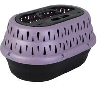 Petmate Top Load Cage de transport pour chat 48,2 cm de long, peut contenir des animaux jusqu'à 4,5 kg, violet