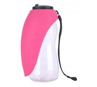 PetMix Gourde pour chien pour les déplacements - Petkit - Gourde pour chien - Accessoire chiot - Bouteille d'eau - Distributeur d'eau - Feuille à boire en silicone - Accessoire pour chien (rose, 680
