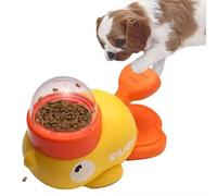 Petmotion - Mangeoire interactive en forme de canard jaune - Jouet à alimentation lente pour chiens et chats | Distributeur de friandises amusant pour petits animaux de compagnie | Durable et non