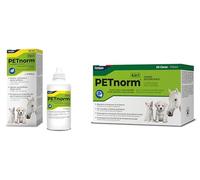 PETnorm Lavage oculaire stérile 3 en 1 + PETnorm Gaze nettoyants 4 en 1
