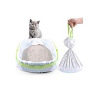 PETOCAT Lot de 34 sacs à litière Jumbo pour chat avec cordon de serrage, facile à nettoyer, épais, taille XL, fournitures écologiques pour chat (91,4 x 48,3 cm)