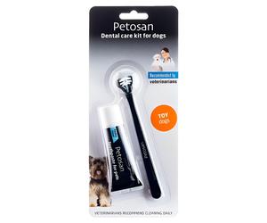 Petosan Zahnpflege-Set pour Petits Chiens Avec Brosse à Dents Et Zahnpasta