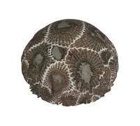 Petoskey Bonnet de douche avec élastique et réutilisable pour cheveux longs et courts, double couche